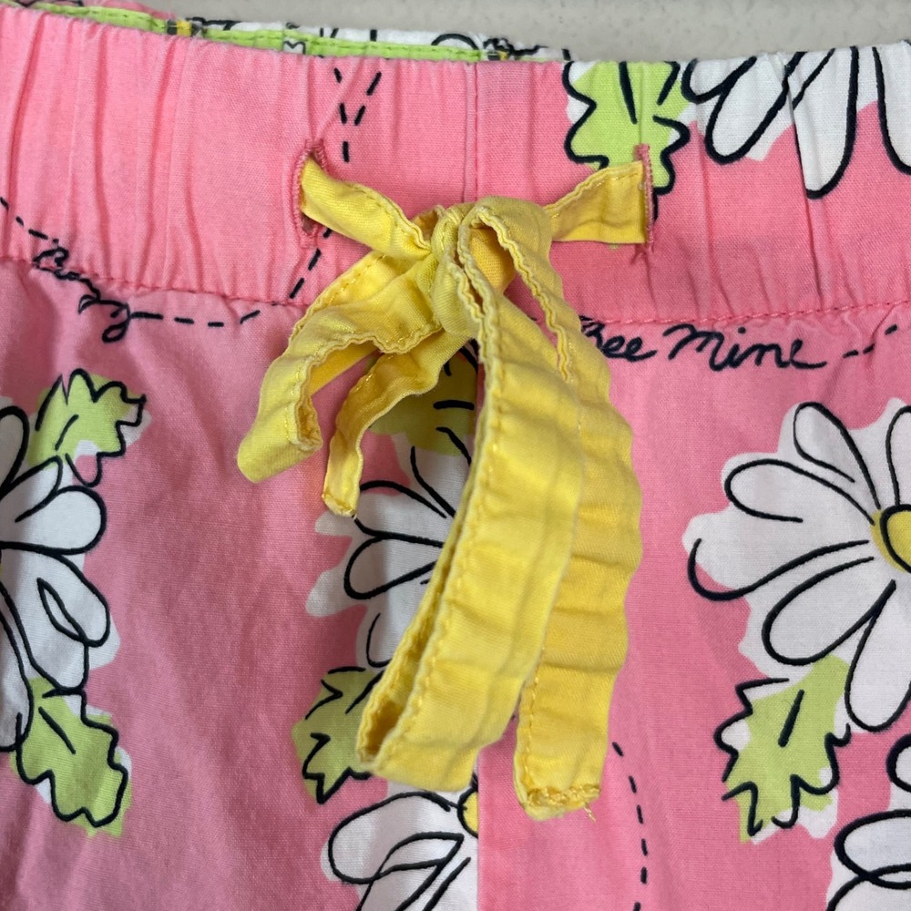 Nick and Nora Bee Mine Pajama Set Women's Size S Pink Daisy Cotton Whimsical - Picture 4 of 16